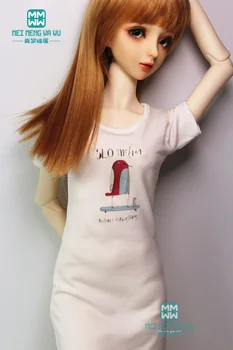 BJD doll drabužius 1/3 58--62cm DD SD10 SD13 BJD doll mados Atsitiktinis vidutinio ilgio medvilnės atspausdintas T-shirt