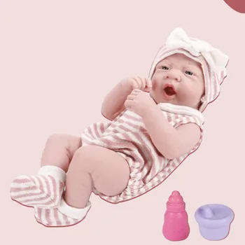 Dovanų Dėžutė Pilna Silikono Kūno Atgimsta Lėlės 14 Colių Baby Doll Realaus Soft Touch Mergina Vaikų Dienos Gimtadienio Dovanos Šeimos Žaislai