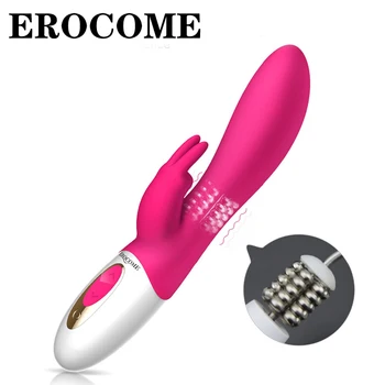 Moterų masturbacija, klitorio stimuliavimo vibratorius, moters makštį, šiltas triušio ausis, du kartus-taško stimuliavimas, vibratorius, sekso žaislas